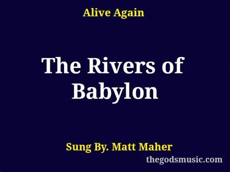 Rivers Of Babylon; Uma canção que flui como águas cristalinas e pulsa com ritmos contagiosos